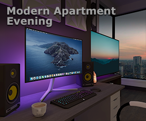 Modern Apartment Evening Environment